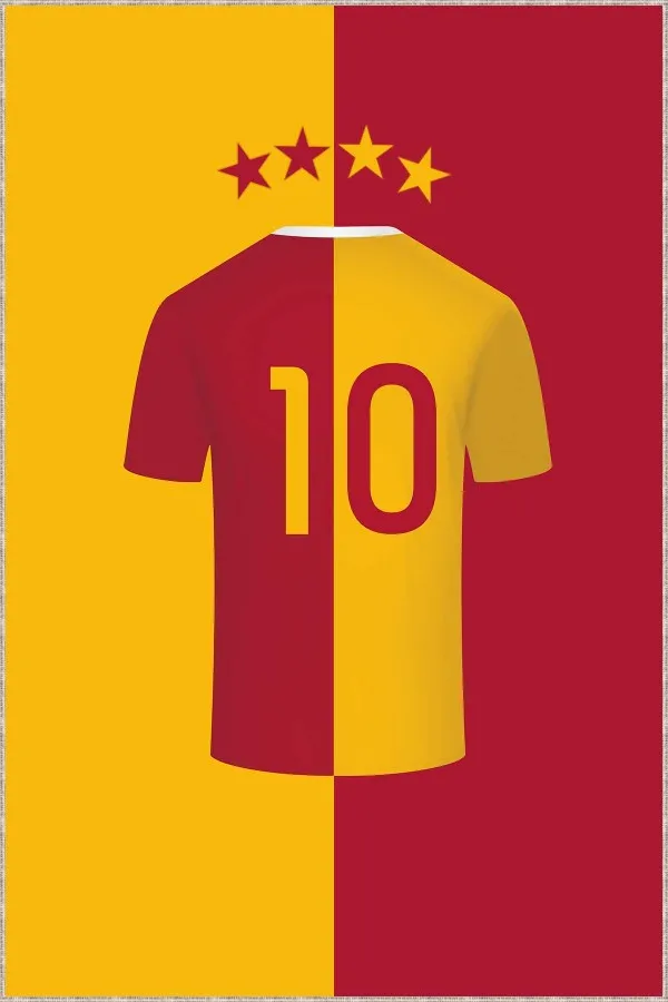 Galatasaray Halı Fiyatları Sarı Kırmızı Kaymaz Tabanlı Taraftar Gsli Halı VH052