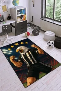 Kartal 5 Yıldız Kaymaz Tabanlı Taraftar Halısı VH147 Kartal 5 Yıldız Kaymaz Tabanlı Taraftar Halısı VH147