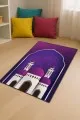 Çocuk Seccade Seti Mor Cami Temalı Unisex Çocuk Seccadesi CS13