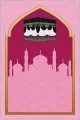 Çocuk Namazlığı Pembe Cami Temalı Kız Çocuk Seccadesi CS29