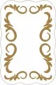 Lazer Kesim Kaymaz Taban Halı Krem Gold Otantik Kaymaz Tabanlı Lazer Kesim Halı AR002