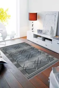 Mavi Spor Kaymaz Tabanlı Makinede Yıkanabilir Halı AR322 Mavi Spor Kaymaz Tabanlı Makinede Yıkanabilir Halı AR322