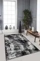 Tek Renk Salon Halıları Siyah Sade Desensiz Kaymaz Tabanlı Dekoratif Halı AR480