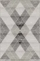 Gri Zemine Uygun Halı Gri Geometrik Kaymaz Tabanlı Makinede Yıkanabilir Halı DD01
