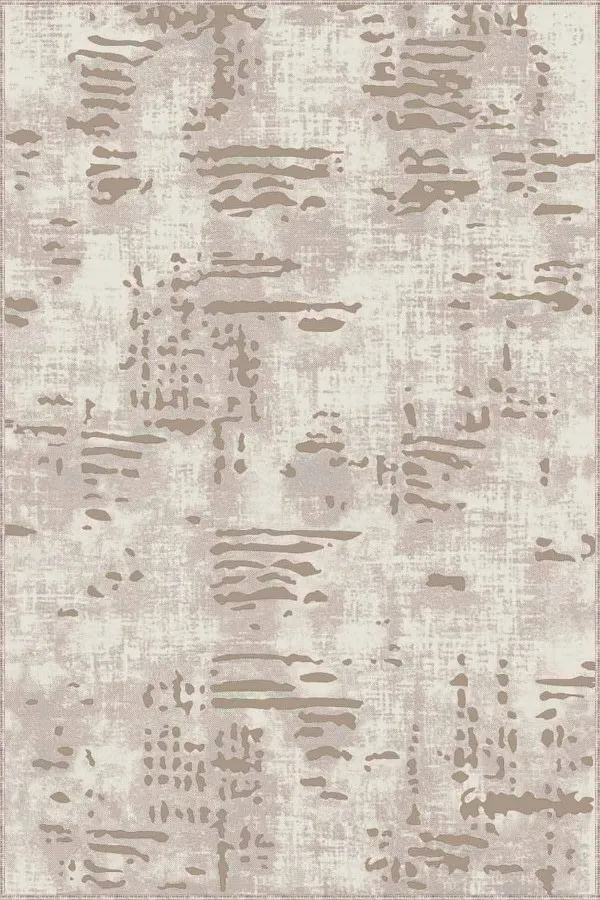 Bej Vintage Kaymaz Tabanlı Makinede Yıkanabilir Halı DR008