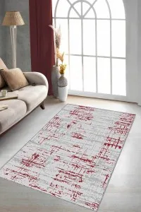 Kırmızı Vintage Kaymaz Taban Makinede Yıkanabilir Halı ES08 Kırmızı Vintage Kaymaz Taban Makinede Yıkanabilir Halı ES08