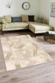 Bej Rengi Koltuğa Uygun Halı Bej Spor Kaymaz Tabanlı Makinede Yıkanabilir Halı FR06