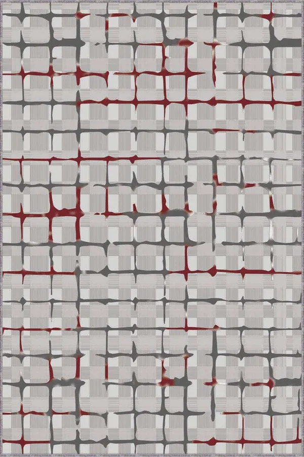 Halı Bordo Bordo Spor Kaymaz Tabanlı Makinede Yıkanabilir Halı FV001