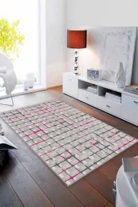 Fuşya Spor Kaymaz Tabanlı Makinede Yıkanabilir Halı FV002 Fuşya Spor Kaymaz Tabanlı Makinede Yıkanabilir Halı FV002
