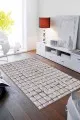 Mor Gri Halı Modelleri Mor Spor Kaymaz Tabanlı Makinede Yıkanabilir Halı FV004