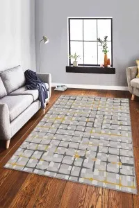 Sarı Spor Kaymaz Tabanlı Makinede Yıkanabilir Halı FV006 Sarı Spor Kaymaz Tabanlı Makinede Yıkanabilir Halı FV006