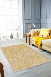 Sarı Sade Desensiz Kaymaz Tabanlı Dekoratif Halı HR006 Sarı Sade Desensiz Kaymaz Tabanlı Dekoratif Halı HR006