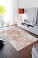 Tek Renk Salon Halıları Tarçın Sade Desensiz Kaymaz Tabanlı Dekoratif Halı MA006