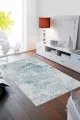 Tek Renk Salon Halıları Turkuaz Sade Desensiz Kaymaz Tabanlı Dekoratif Halı MA007