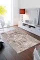 Tek Renk Salon Halıları Bej Sade Desensiz Kaymaz Tabanlı Dekoratif Halı MA008