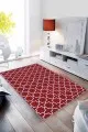 Halı Bordo Bordo Spor Kaymaz Tabanlı Makinede Yıkanabilir Halı MO01