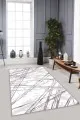 Gri Zemine Uygun Halı Gri Spor Kaymaz Tabanlı Makinede Yıkanabilir Halı NT001