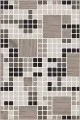 Bej Geometrik Kaymaz Tabanlı Makinede Yıkanabilir Halı PUZ02