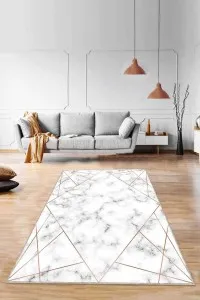 Bakır Prizma Kaymaz Tabanlı Makinede Yıkanabilir Halı RV025 Bakır Prizma Kaymaz Tabanlı Makinede Yıkanabilir Halı RV025