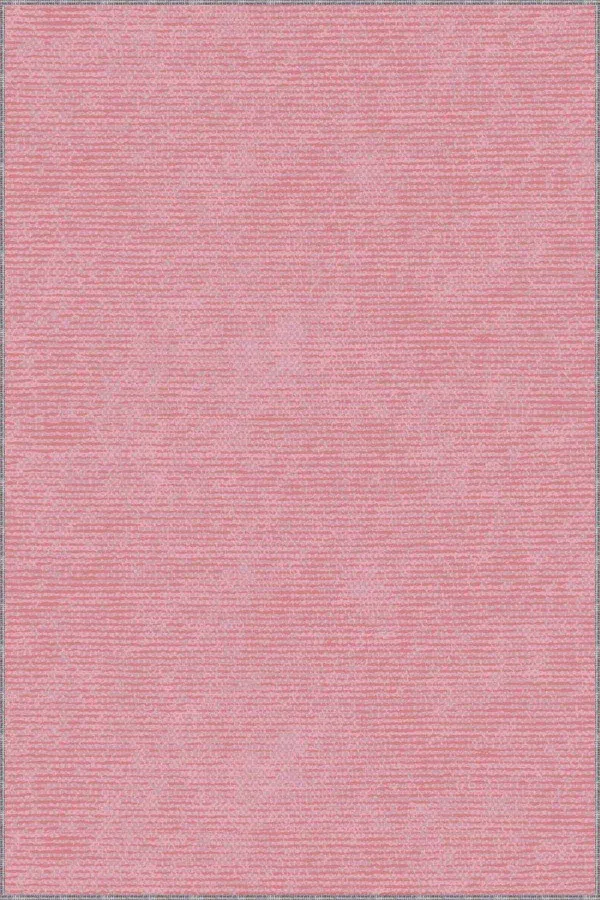 Pembe Renkli Halı Modelleri Pembe Sade Desensiz Kaymaz Tabanlı Dekoratif Halı RV201