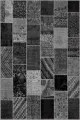 Patchwork Yolluk Modelleri Gri Patchwork Kaymaz Tabanlı Makinede Yıkanabilir Halı RV222