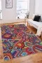 Çok Renkli Colorful Kaymaz Tabanlı Dekoratif Halı RV251