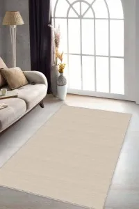 Bej Sade Desensiz Kaymaz Tabanlı Dekoratif Halı ST07 Bej Sade Desensiz Kaymaz Tabanlı Dekoratif Halı ST07