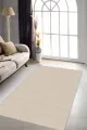 Bej Rengi Halı Modelleri Bej Sade Desensiz Kaymaz Tabanlı Dekoratif Halı ST07