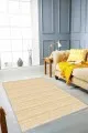 Tek Renk Salon Halıları Sarı Sade Desensiz Kaymaz Tabanlı Dekoratif Halı ST08