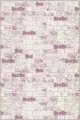 Pembe Taş Desenli Kaymaz Tabanlı Dekoratif Halı TL03