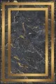 Gold Salon Halısı Füme Gold Çerçeveli Kaymaz Tabanlı Dekoratif Halı AR098