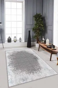 Gri Modern Klasik Kaymaz Tabanlı Dekoratif Halı AR550 Gri Modern Klasik Kaymaz Tabanlı Dekoratif Halı AR550