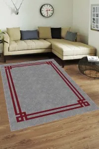 Bordo Çerçeveli Kaymaz Taban Makinede Yıkanabilir Halı RV058 Bordo Çerçeveli Kaymaz Taban Makinede Yıkanabilir Halı RV058