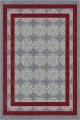 Bordo Salon Halısı Bordo Çerçeveli Kaymaz Taban Makinede Yıkanabilir Halı RV087
