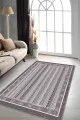 Vizon Salon Halısı Bej Otantik Kaymaz Tabanlı Makinede Yıkanabilir Halı RV276