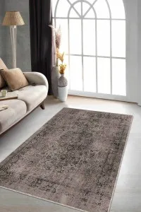 Bej Vintage Kaymaz Tabanlı Makinede Yıkanabilir Halı RV278 Bej Vintage Kaymaz Tabanlı Makinede Yıkanabilir Halı RV278