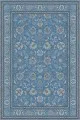 Mavi Gri Salon Halısı Mavi Vintage Kaymaz Tabanlı Makinede Yıkanabilir Halı RV291