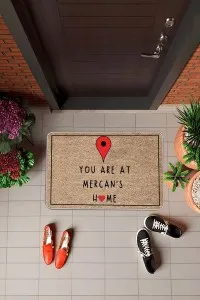 Bej Home Sweet Kapı Önü Paspası KP26