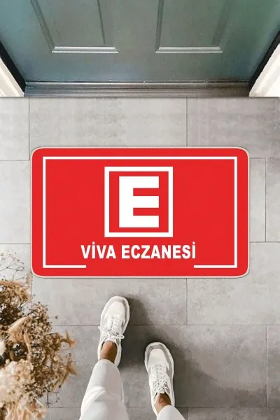 Kırmızı Eczane Logolu Paspas KP28