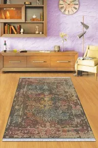 Çok Renkli Modern Dokuma Pamuk Taban Kaymaz Kilim KLM002 Çok Renkli Modern Dokuma Pamuk Taban Kaymaz Kilim KLM002