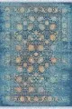 Kilim Yolluk Mavi Modern Dokuma Pamuk Tabanlı Kaymaz Kilim KLM006
