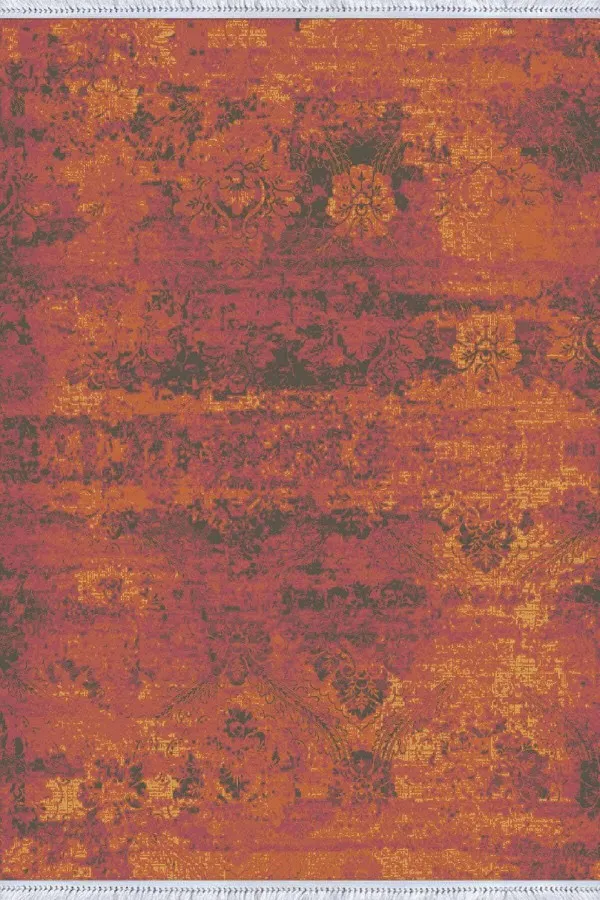 Yolluk Kilim Halı Taba Modern Dokuma Pamuk Tabanlı Kaymaz Kilim KLM013