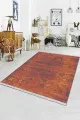 Yolluk Kilim Halı Taba Modern Dokuma Pamuk Tabanlı Kaymaz Kilim KLM013
