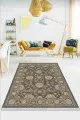 Antrasit Modern Dokuma Pamuk Taban Kaymaz Kilim KLM016