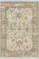 Kilim 100X200 Turuncu Çerçeveli Dokuma Pamuk Taban Kaymaz Kilim KLM031