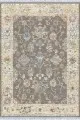 Gri Çerçeveli Dokuma Pamuk Tabanlı Kaymaz Kilim KLM035