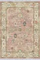 Mutfak Yıkanabilir Kilim Pembe Çerçeveli Dokuma Pamuk Taban Kaymaz Kilim KLM037