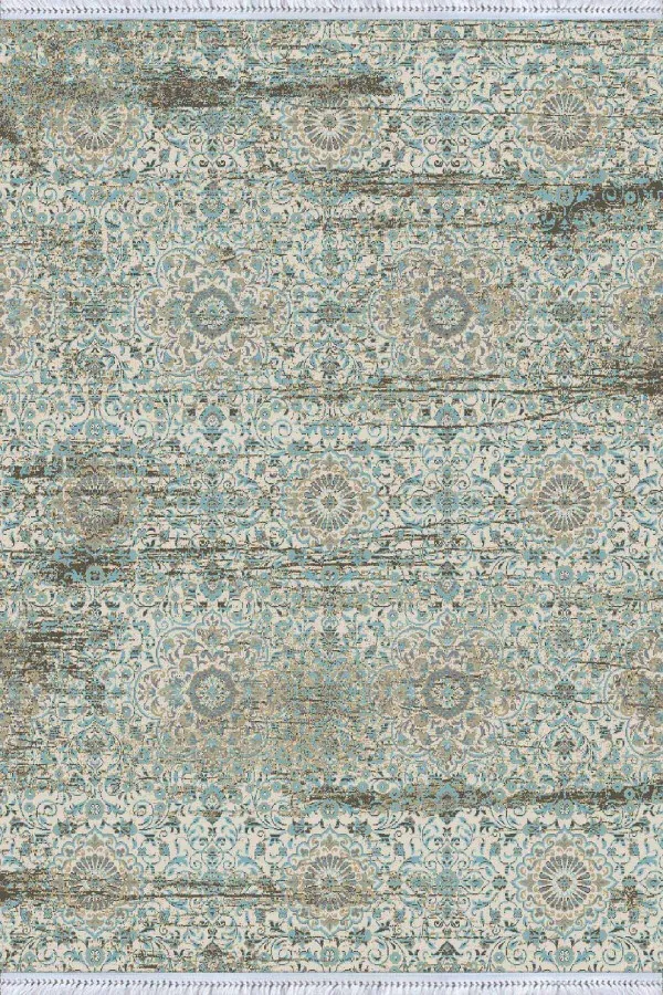 Kilim Ucuz Mavi Spor Desen Dokuma Pamuk Taban Kaymaz Kilim KLM050