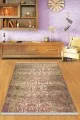 Yıkanabilir Kilim Yolluklar Taba Modern Dokuma Pamuk Tabanlı Kaymaz Kilim KLM052
