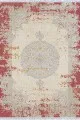 Pembe Klasik Göbekli Dokuma Pamuk Taban Kaymaz Kilim KLM057
